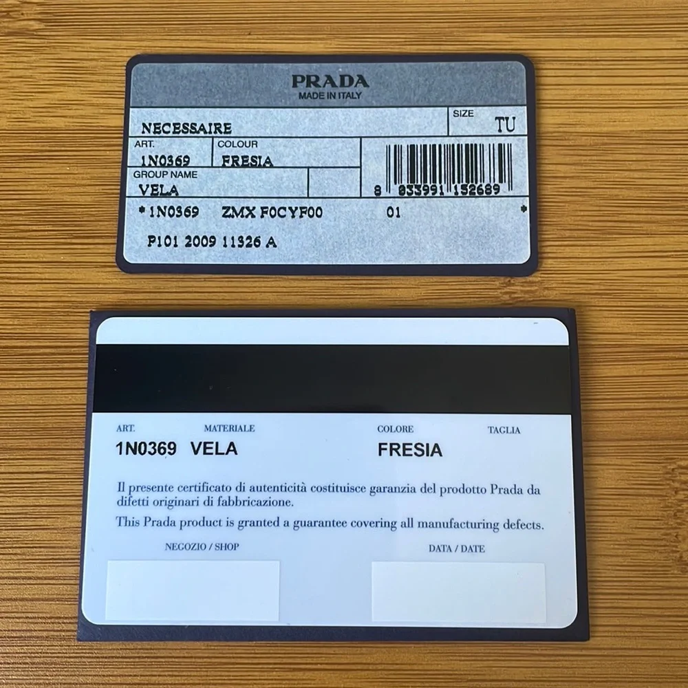 PRADA Necessaire Fresia drawstring bag/pouch - Picture 7 of 13